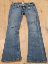 True Religion Jeans Womens 27 Blue 28x31 Low Rise Denim Made In USA