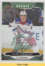 2019 Upper Deck MVP High Series Rookies Green Script Ryan Lindgren #242 READ 1tr