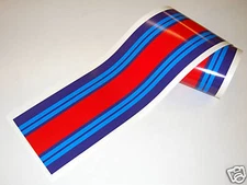 Race stripe 2 meters gloss laminated decal sticker Classic Race 'Martini' colour