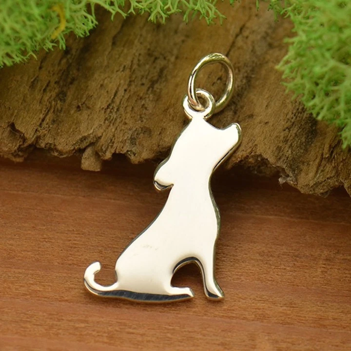 Dog silhouette deals necklace