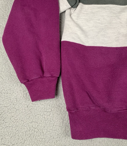 Vintage Champion Sweatshirt Mens XL Gray Purple 80s Early 90s Embroidered - Picture 5 of 16