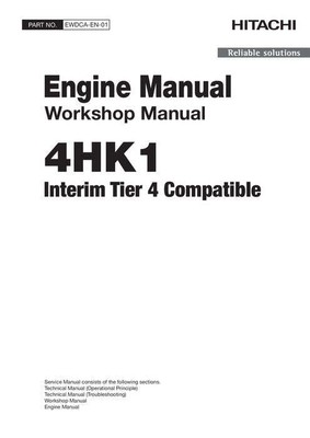 HITACHI 4HK1 ENGINE SERVICE MANUAL EWDCAEN01