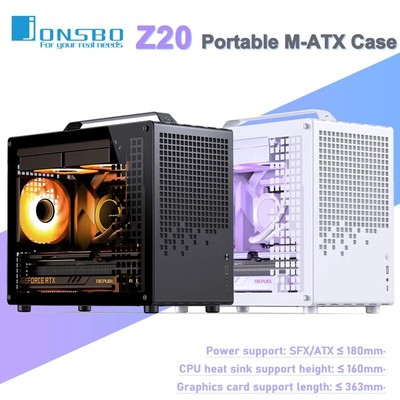 Jonsbo Z20 Portable Computer Case MATX Mini-ITX Chassis Support SFX/ATX Power