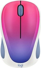 Logitech - Design Collection Wireless Optical Mouse - Blue Blush Stunning Nice