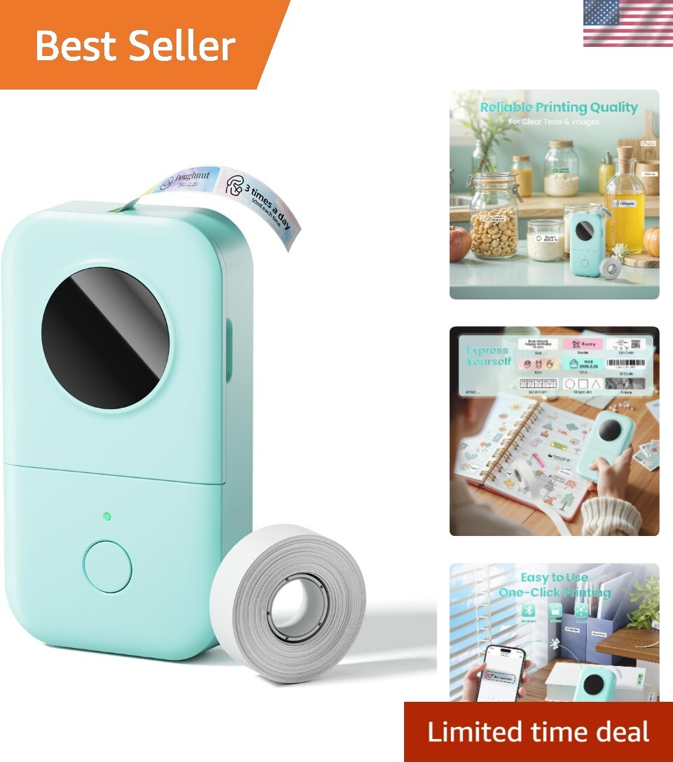 Bluetooth Label Maker D30 - Portable Handheld Thermal Sticker Printer for Phones & Smart Devices-image