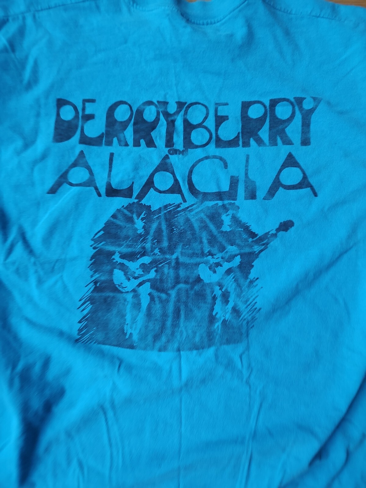 Vtg 80s DerryBerry and Alagia Concert Tee ShirT  Graphic  T Single Stitch XL