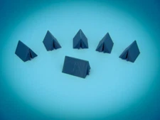 Lets go Camping! 6 GREEN TENT SET - TT Scale 1:120 - No Assembly Required - USA