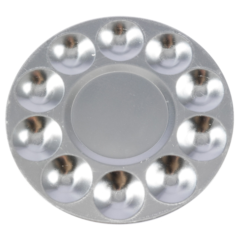 Jakar Aluminium Ten-Well Round Palette