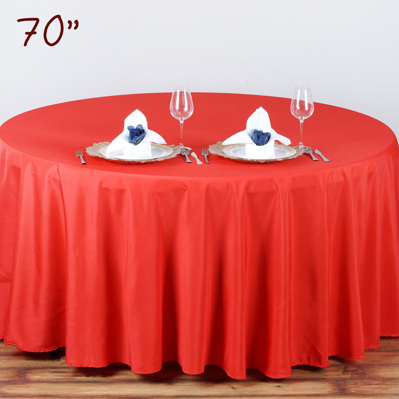 70" Round Tablecloth Table Cover Party Wedding Linen Colors eBay