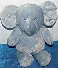 Carters Child Mine Elephant 9" Plush Rattle Gray Crinkle Ears Soft Baby Lovey X