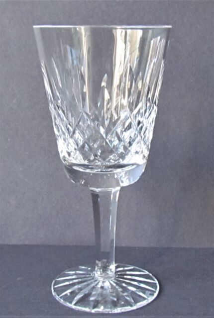 WATERFORD CRYSTAL LISMORE 5½" WHITE WINE GLASSES (Ref8885) WATERFORD CRYSTAL LISMORE 5½" WHITE WINE GLASSES (Ref8885)