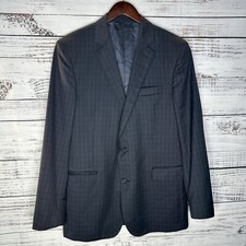 Brooks Brothers Regent Vitale Barberis Canonico Blazer Jacket Blue Check - 42 L