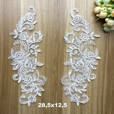 Spitzenapplikation Hochzeit Kleid Spitze Abendkleid Brautkleid ivory