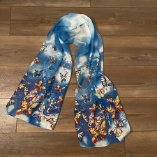 Unbranded Butterfly Colorful Long Silk Scarf