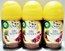 AIR WICK Freshmatic Ultra PARADISE RETREAT Automatic Spray Refill,  NEW x 3