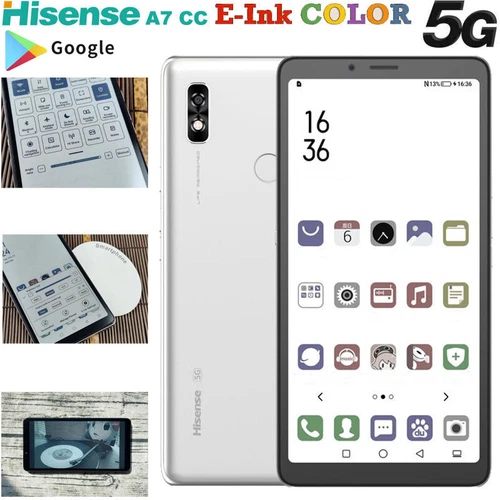 5G Hisense A7 CC Color E Ink Screen Android 10 Cell Phone eBook Reader Mobile
