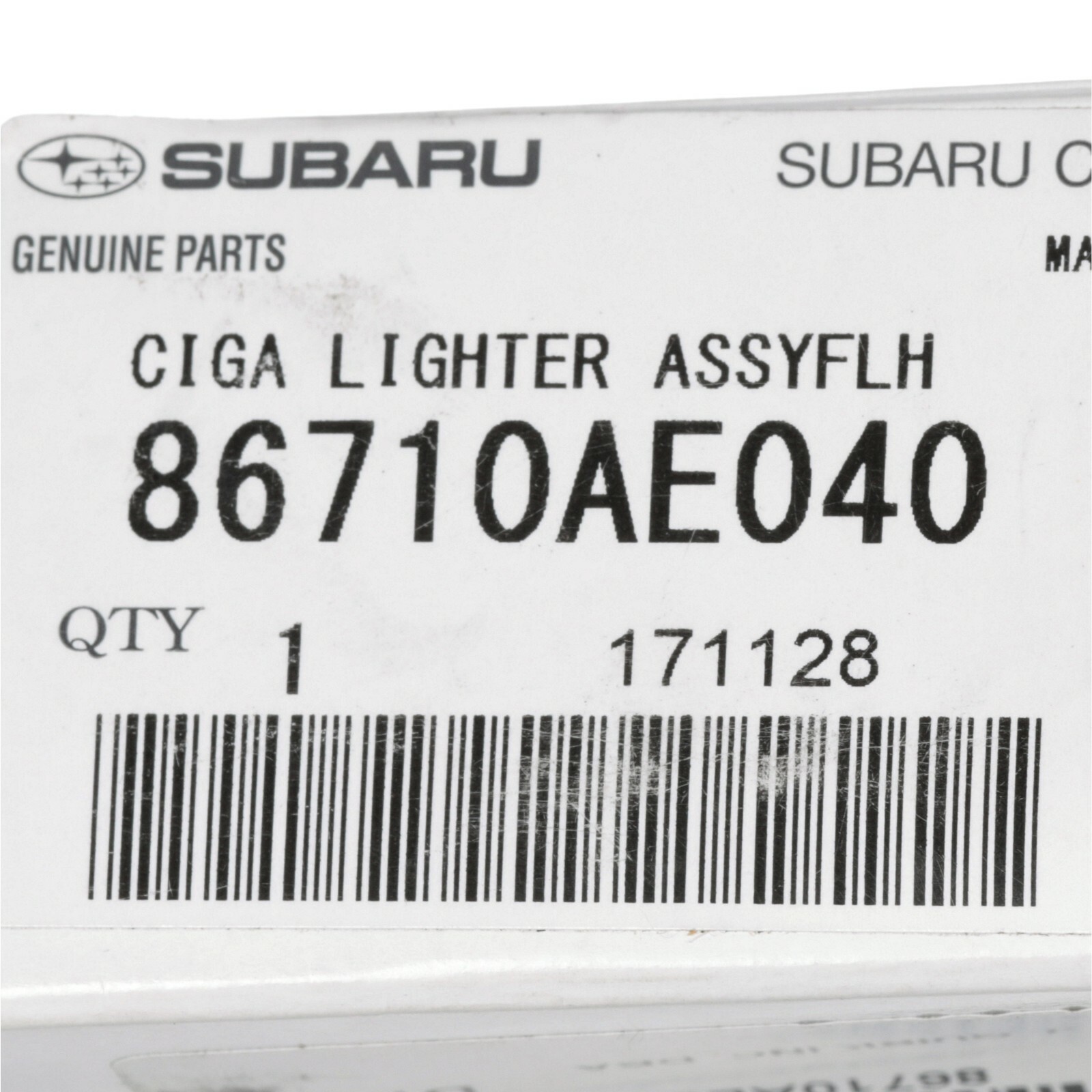 OEM NEW Genuine 2000-2004 Subaru Legacy Outback Cigarette Lighter Kit 86710AE040