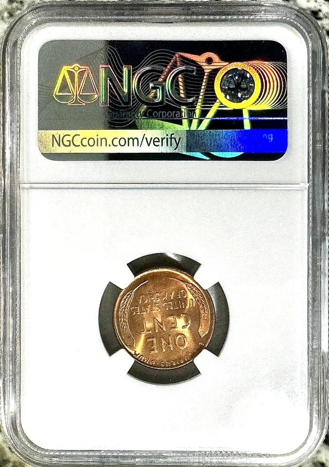 1945 1c Lincoln Penny Red, NGC MS-67, Only 20 Graded Higher - Image 2 of 4
