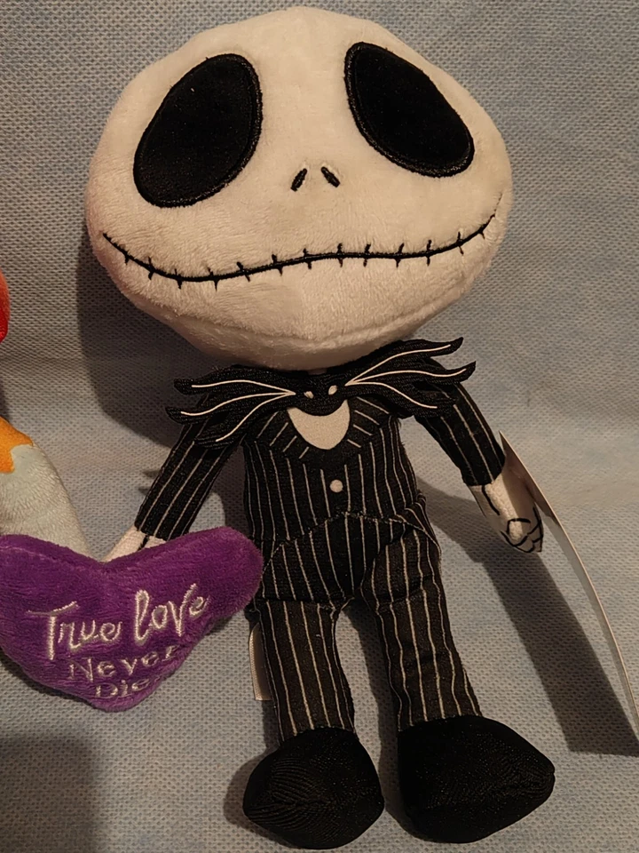 Disney Nightmare Before Christmas Jack & Sally Plush Toy Dolls New with Tag - Image 3 of 4
