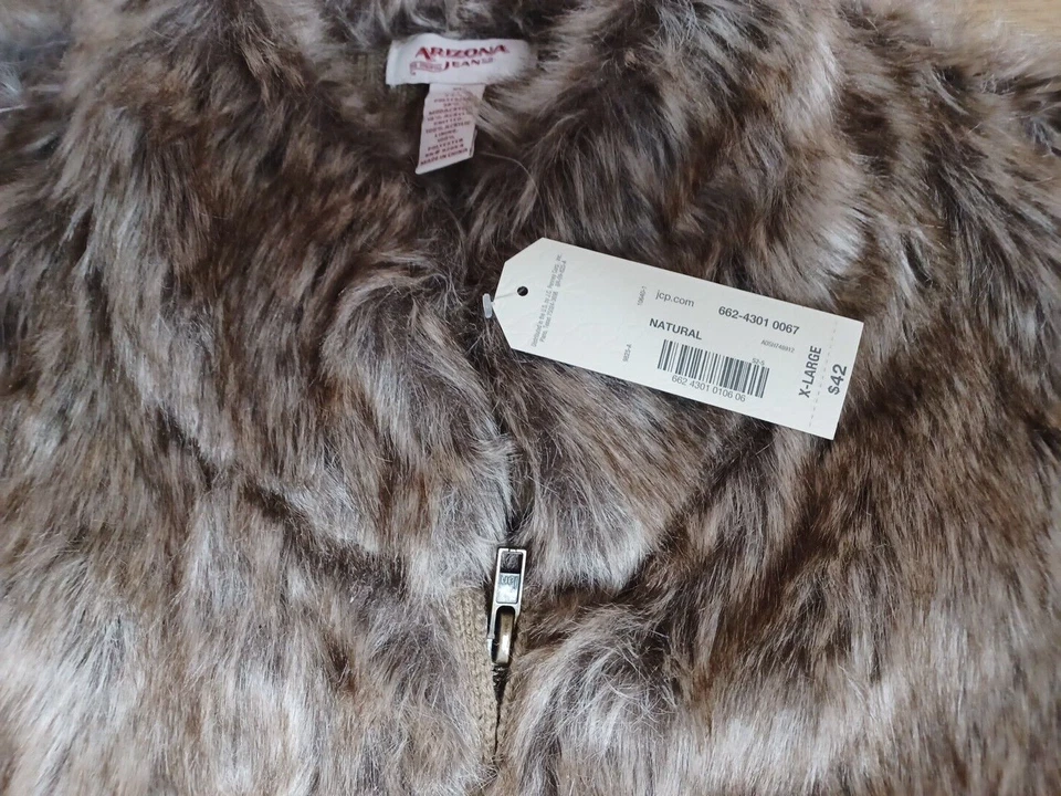 Arizona Jeans Co. Chaleco de Piel Sintética Talla XL Mujer Otoño Ropa Informal Nuevo con Etiquetas Foto 4 de 4