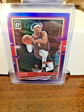 DANUEL HOUSE JR. 2020-21 Donruss Optic #114 Purple Holo Prizm Houston Rockets