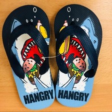 TCP EST. 89 Unisex Kids Flip Flop Sandals Hangry Shark Toddler Size 11