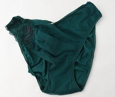 Victoria's Secret VINTAGE 80s-90s Satin-y Sheer High Cut Brief Panties SMALL