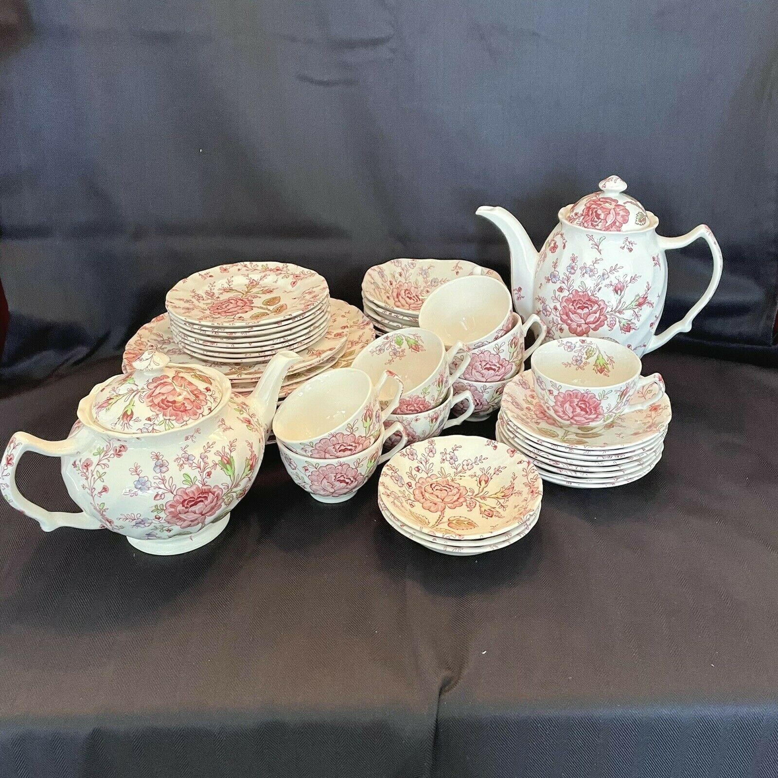 'ROSE CHINTZ' DINNERWARE BY JOHNSON BROS eBay
