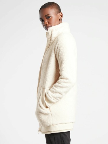 NWT Athleta Tugga Coat Jacket, Natural SIZE LT L T #982852 O1219 - Picture 5 of 6