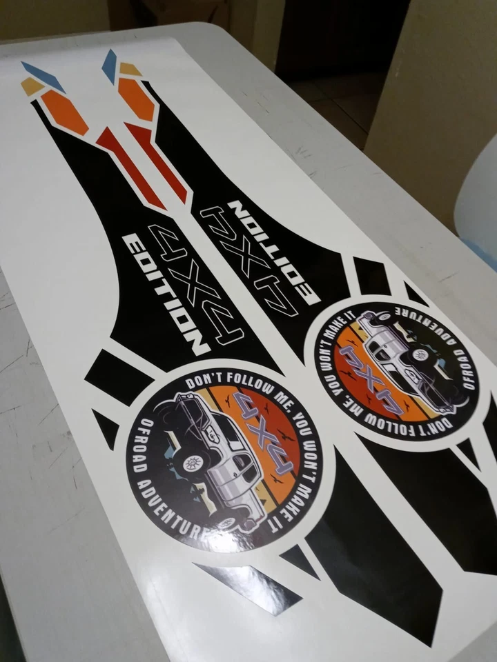 Calcomanía adhesiva cama deportiva ajuste Toyota TRD PRO Tacoma Tundra 4runner todoterreno titanio Foto 3 de 4