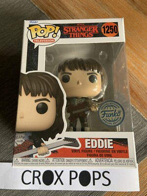 レアFUNKO POP! ストレンジャーシングス エディ ポスターアート限定