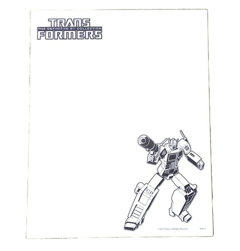 Transformers Definitive G1 Collection ART WORK Subscriber Only 2017 Hasbro Toys - Picture 2 of 2