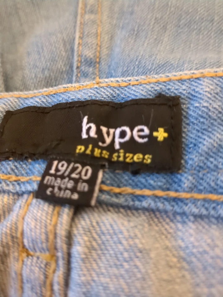 Pantalones cortos de mezclilla Hype talla grande talla 20 bolsillos Foto 3 de 4