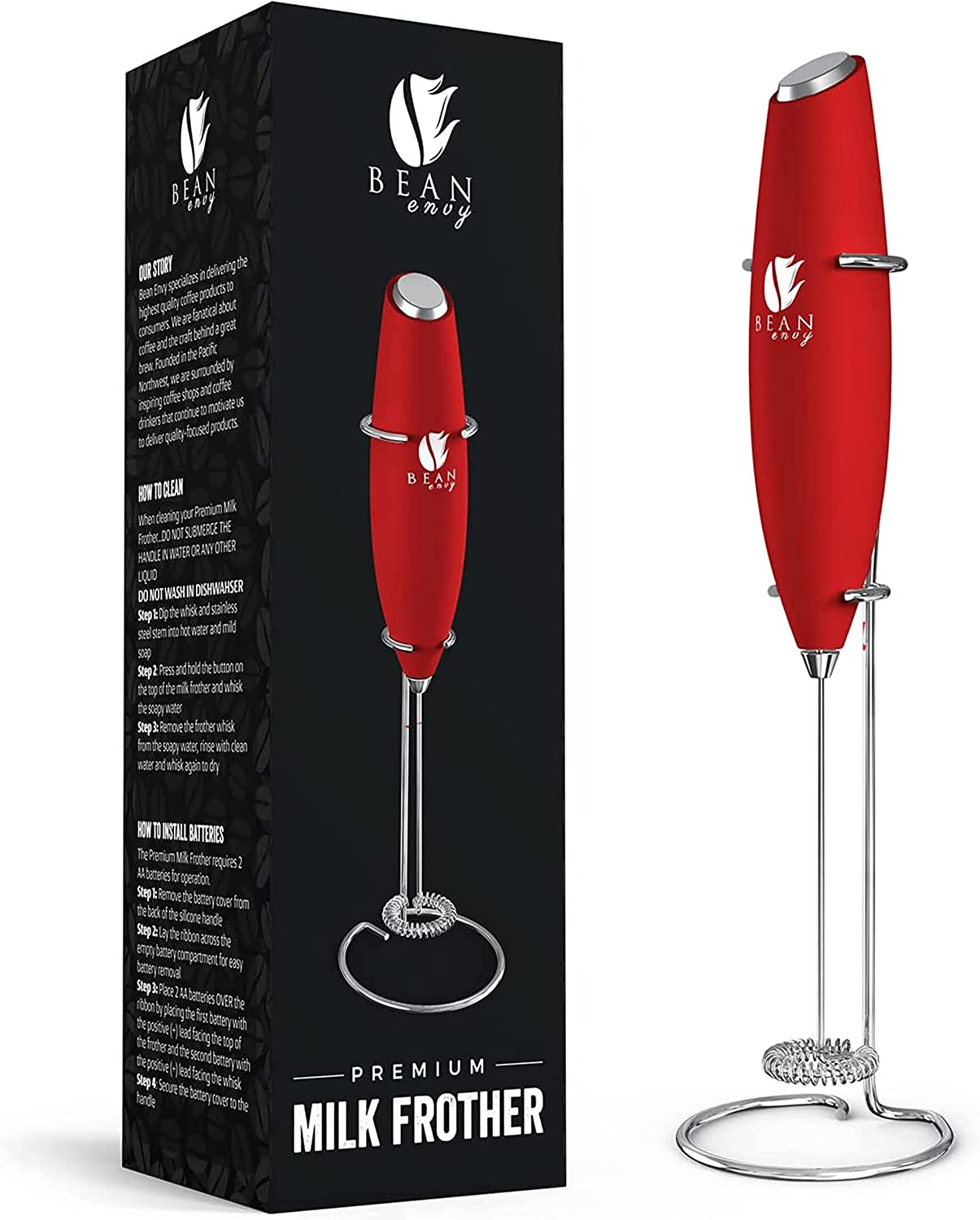 Milk Frother Handheld for Coffee Electric Hand Blender, Mini Drink Mixer Whisk-image