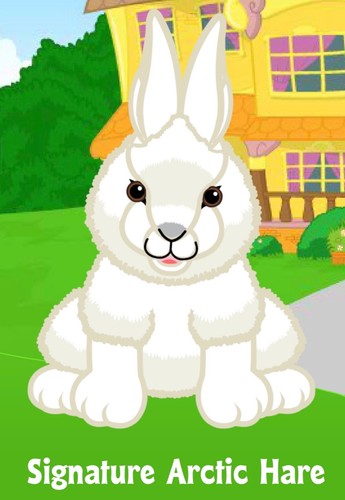 Webkinz Classic Signature Arctic Hare - wks1036 - Virtual Adoption Code Only
