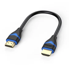 4K Short HDMI Cable 6 Inch, HDMI Cord 0.5FT High Speed HDMI to HDMI Cable 2.0(4