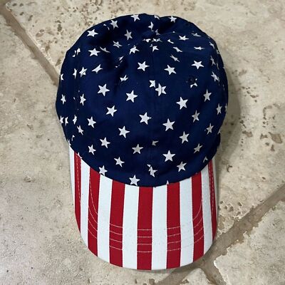 Patriotic American Flag Star and Stripe Adjustable Cap one size fits all
