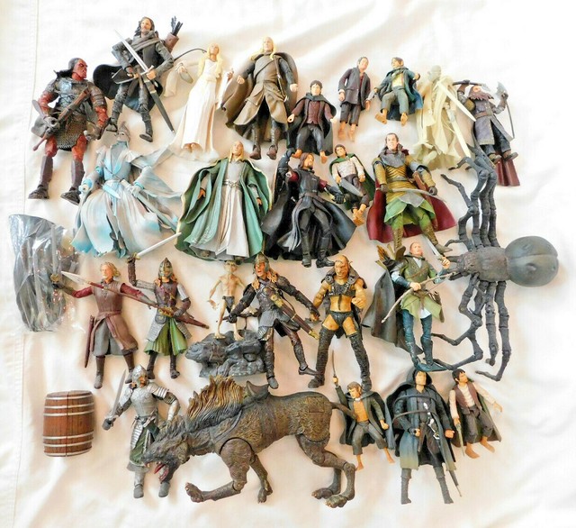 The Lord of the Rings Action Figures Huge Lot 26 Figures and Accessories Vintage | eBay
