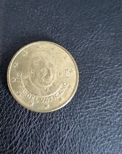 Rara Moneta 50 centesimi Città del Vaticano con Papa Ratzinger( Benedetto XVI )