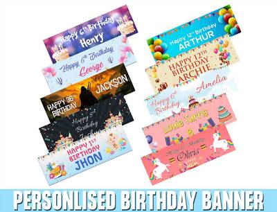 Personalisierte generische Design Geburtstag Banner Kinder Party Deko Kinder 230
