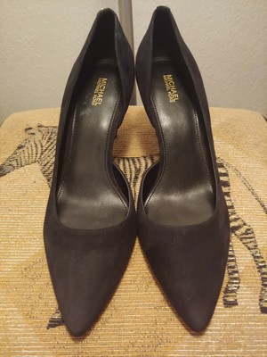 michael kors dorothy flex pump black suede