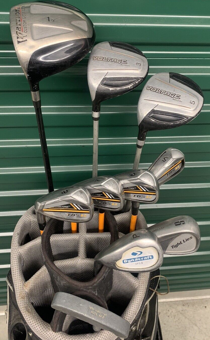 Men's Golf Club Set Used Left Handed Golf Club Set 10 Piece Set NO BAG
