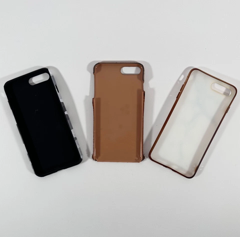 Lote de 3 fundas para teléfono iPhone 7 Plus camuflaje bambú mármol Foto 2 de 2
