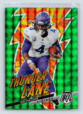 Dalvin Cook 2023 Panini Mosaic #TL-DC Thunder Lane Mosaic Green Vikings 2-5