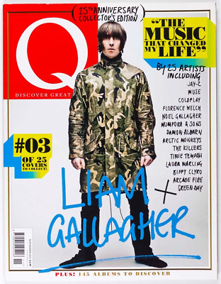 Liam Gallagher Oasis Damon Albarn 25th Anniversary Collectors Edition Q MAGAZINE
