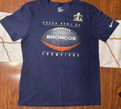 Nike DENVER BRONCOS SUPER BOWL, 50 CHAMPIONS Blue T