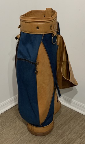 VINTAGE Butchart Nicholls Leather golf bag With Shoulder Strap,Tube & Rain Cover - Picture 3 of 12