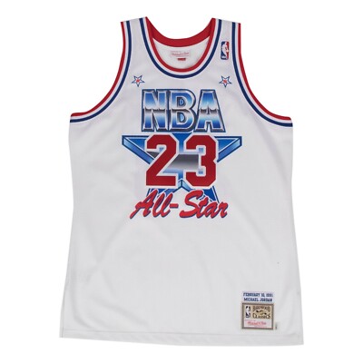 Chicago Bulls Michael Jordan Mitchell Ness White 1991 All-Star