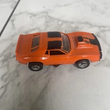 Aurora AFX #1765 AMC Javelin Pro Stocker Orange/Black HO Slot Car A/FX AMX VTG