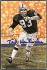 Ted Hendricks Autographed Goal Line Art Card GLAC Raiders BAS Beckett 107156